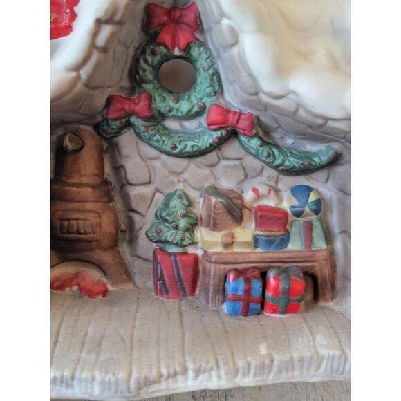 Santa's Workshop ceramic AS IS Village accessory house tree gift - Picture 8 of 10